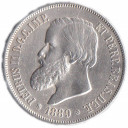 1889 - BRASILE 2000 Reis 1889 Ag Pedro II Spl